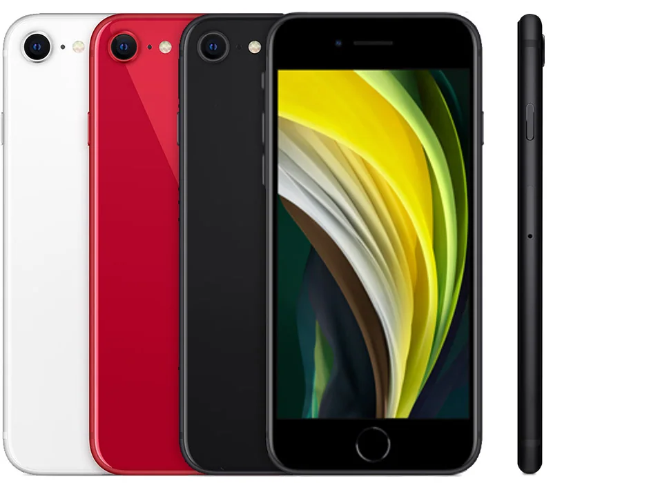 iPhone SE 2020 — White, black, (PRODUCT)RED